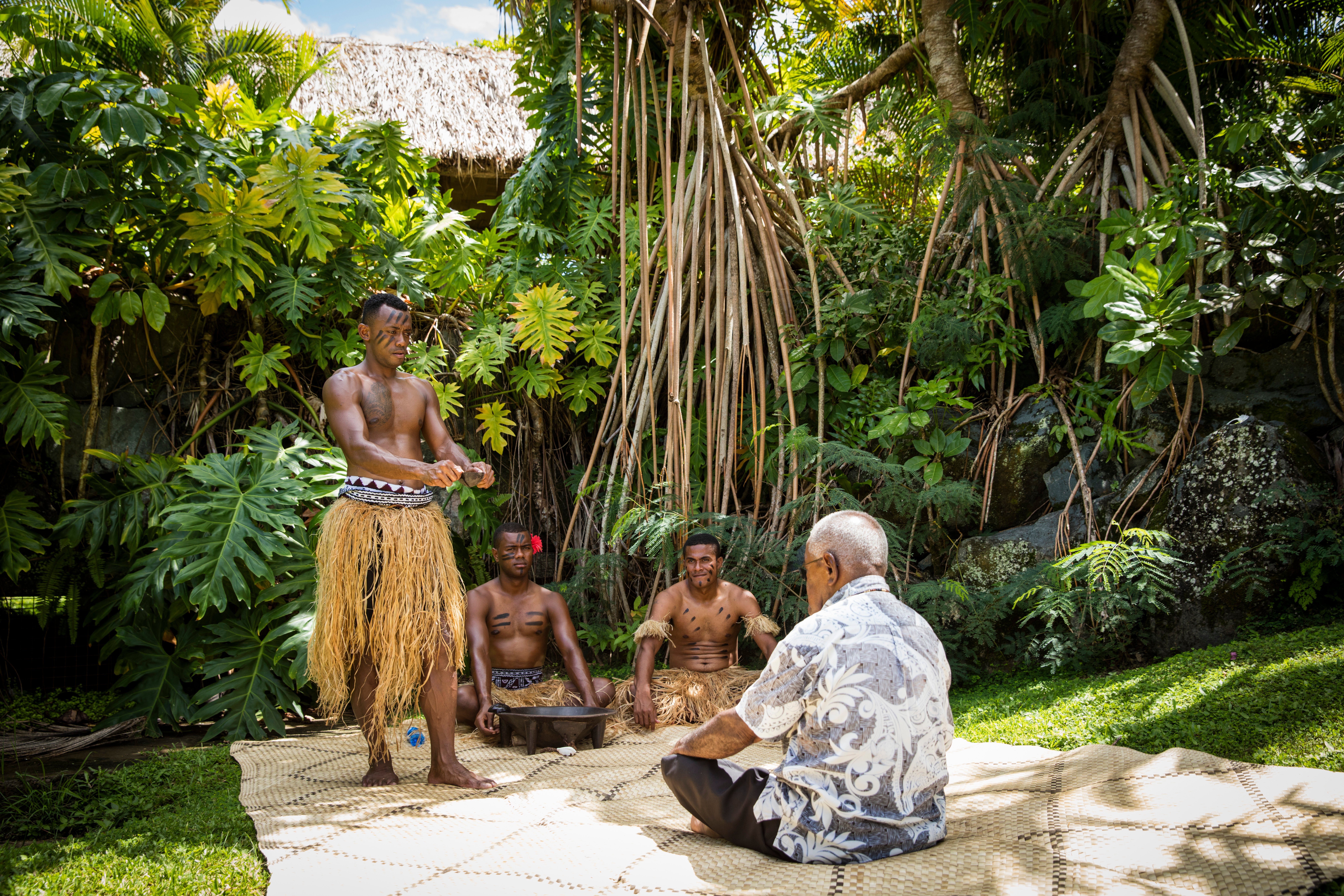 Kava ceremony in Fiji