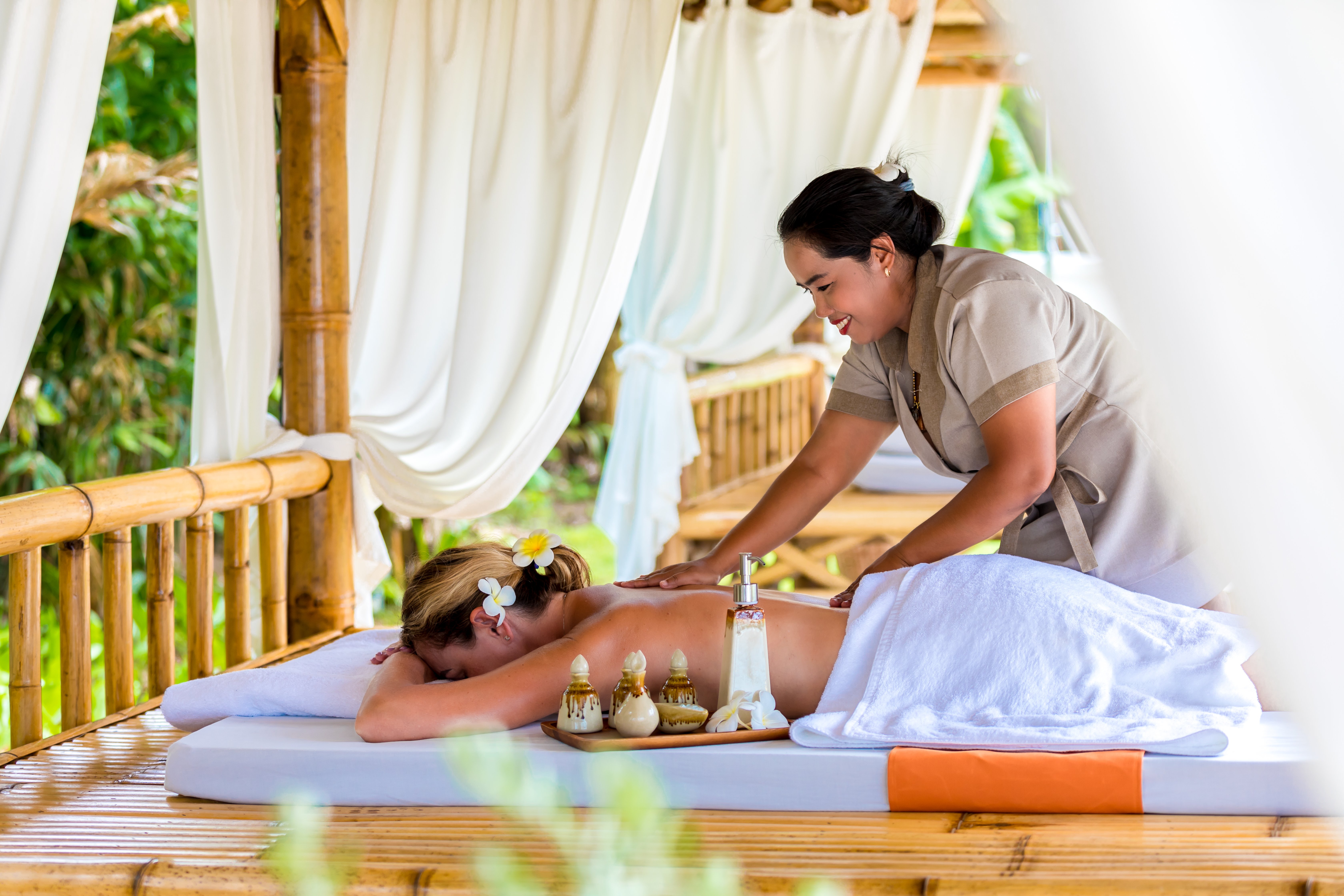 Beach massage in Thailand